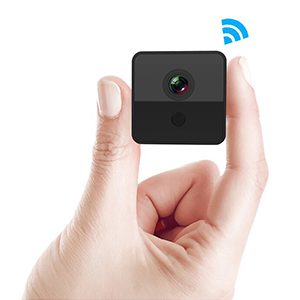 Mini caméra de surveillance infrarouge intelligente sans fil WIFI et DV, HD 1080P, Vision 120° nocturne, capteur de mouvement, carte micro SD 64GO